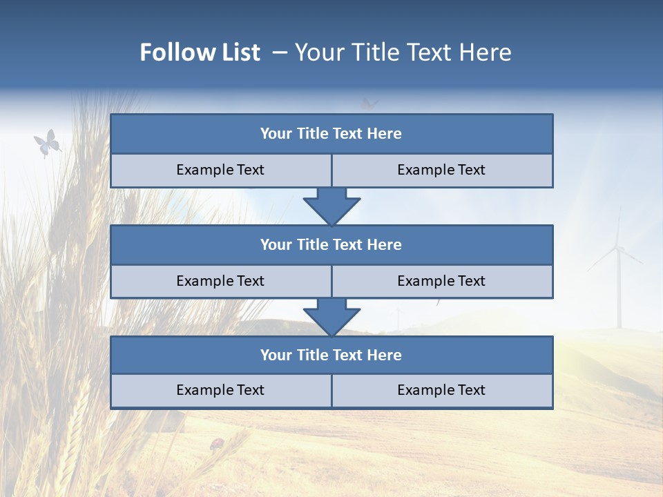 Growth Way Butterfly PowerPoint Template