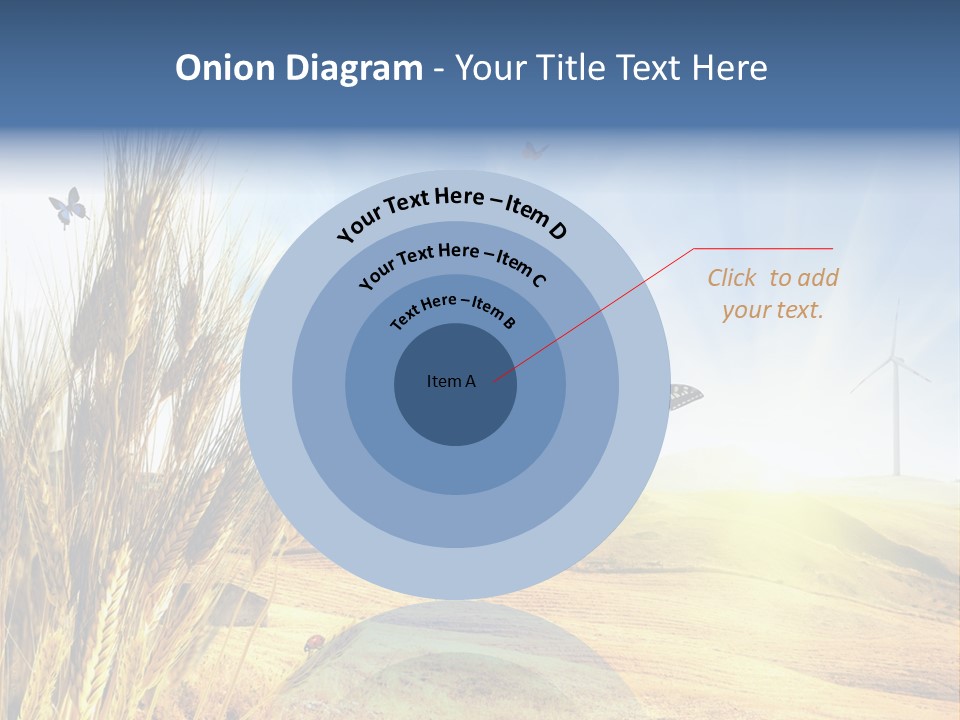 Growth Way Butterfly PowerPoint Template