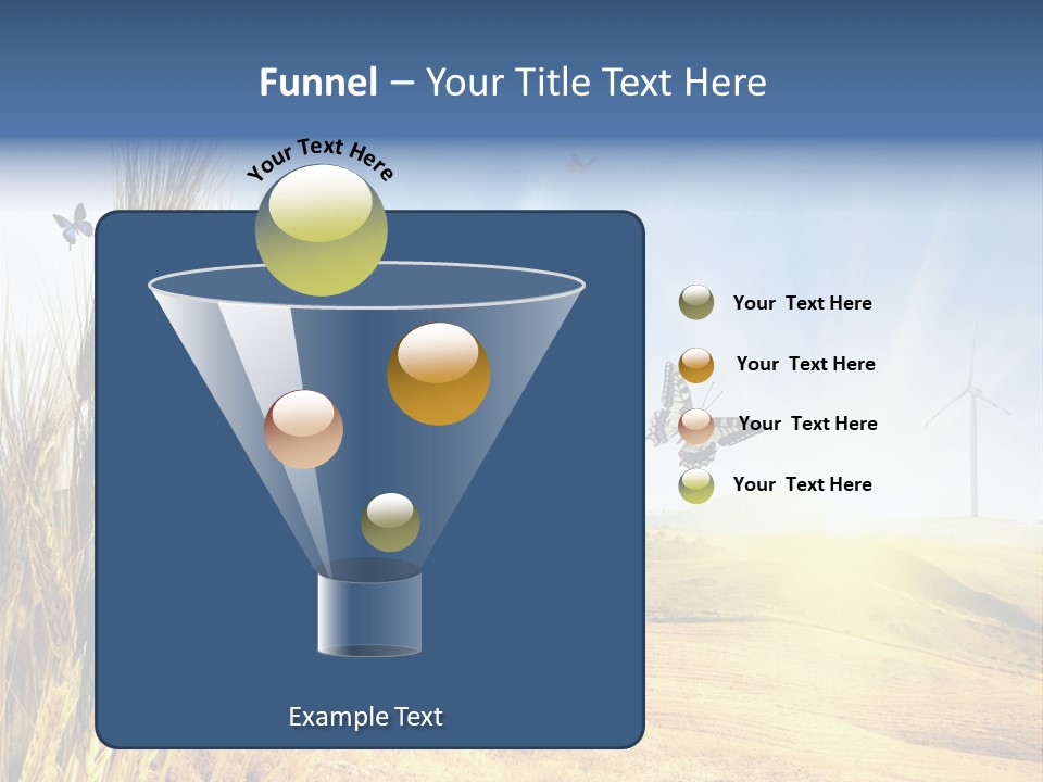 Growth Way Butterfly PowerPoint Template