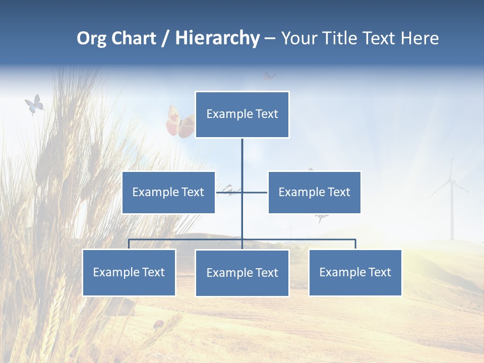 Growth Way Butterfly PowerPoint Template