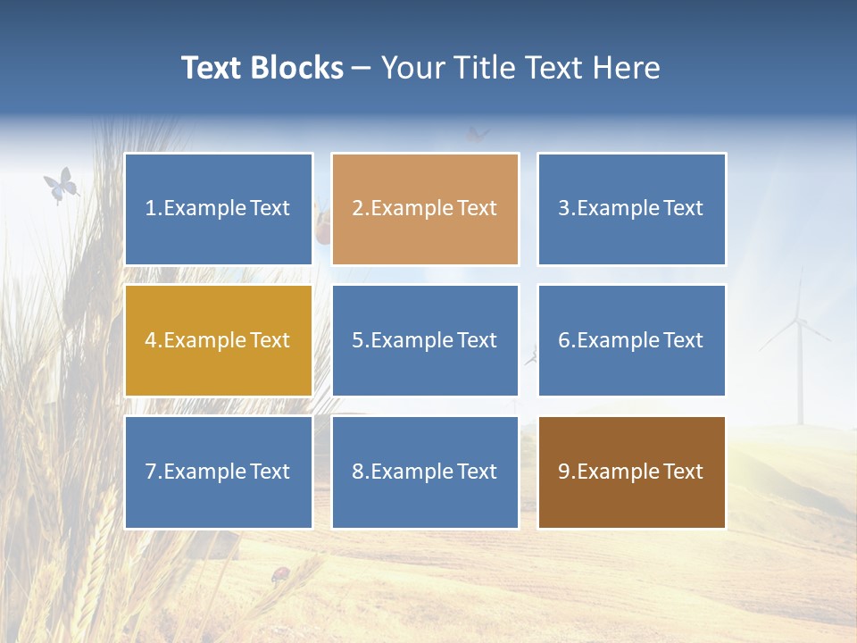 Growth Way Butterfly PowerPoint Template