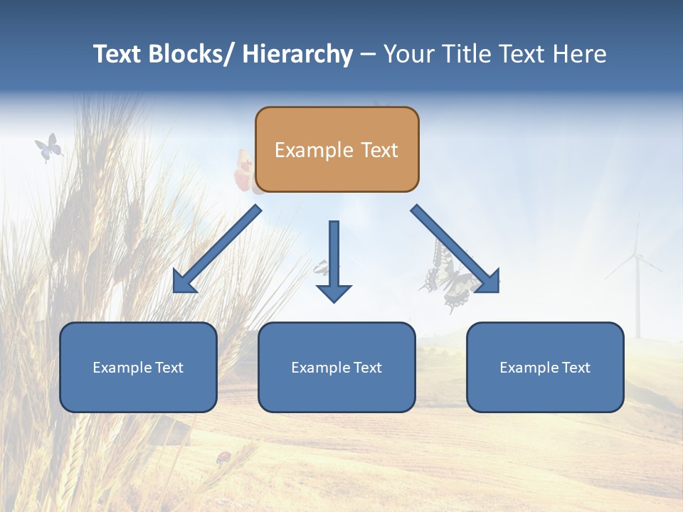Growth Way Butterfly PowerPoint Template