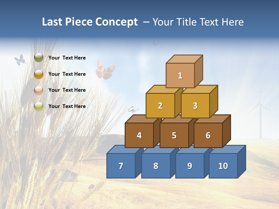 Growth Way Butterfly PowerPoint Template