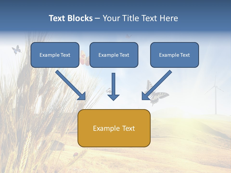 Growth Way Butterfly PowerPoint Template