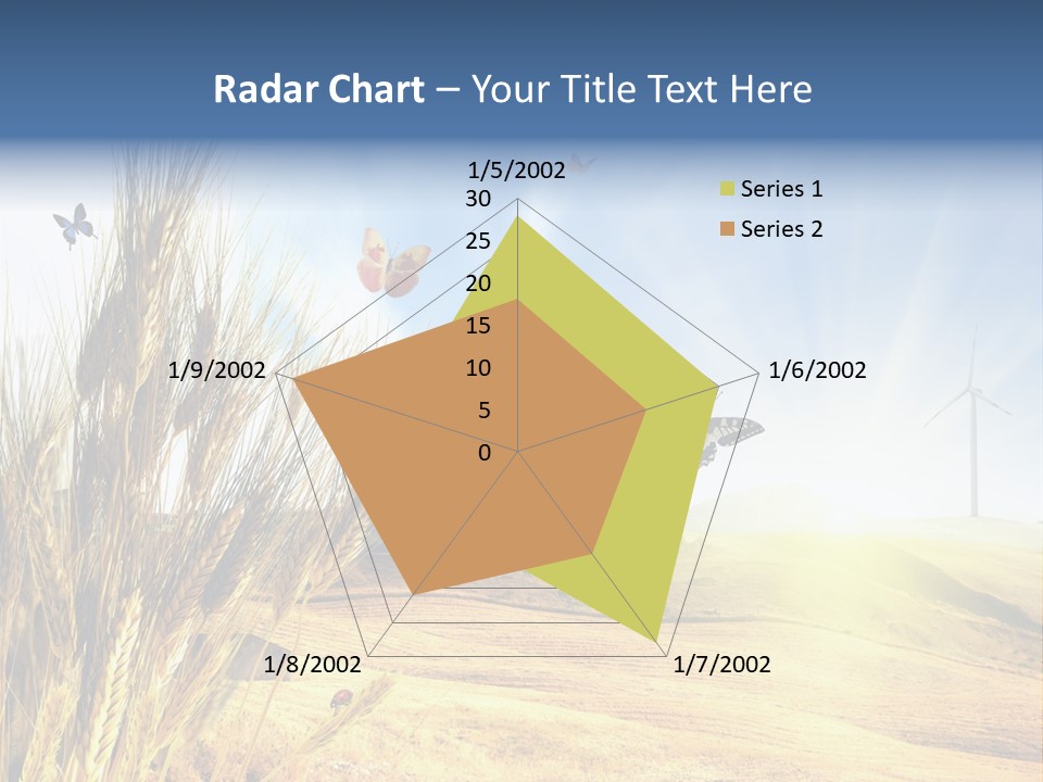 Growth Way Butterfly PowerPoint Template