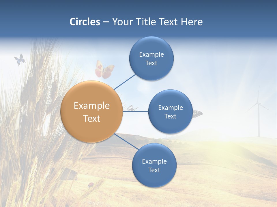 Growth Way Butterfly PowerPoint Template