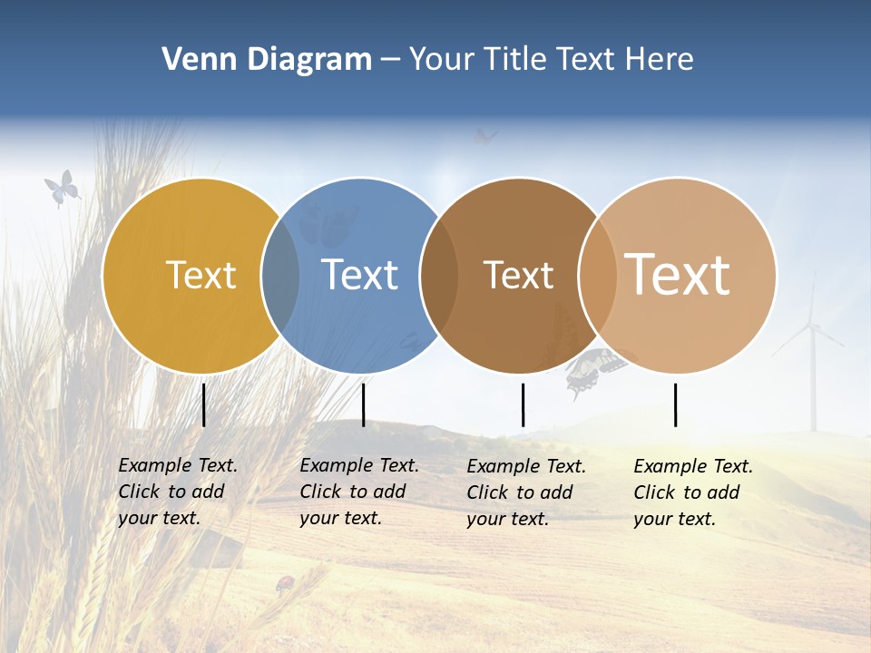 Growth Way Butterfly PowerPoint Template