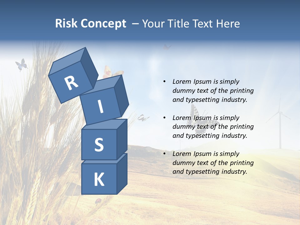 Growth Way Butterfly PowerPoint Template