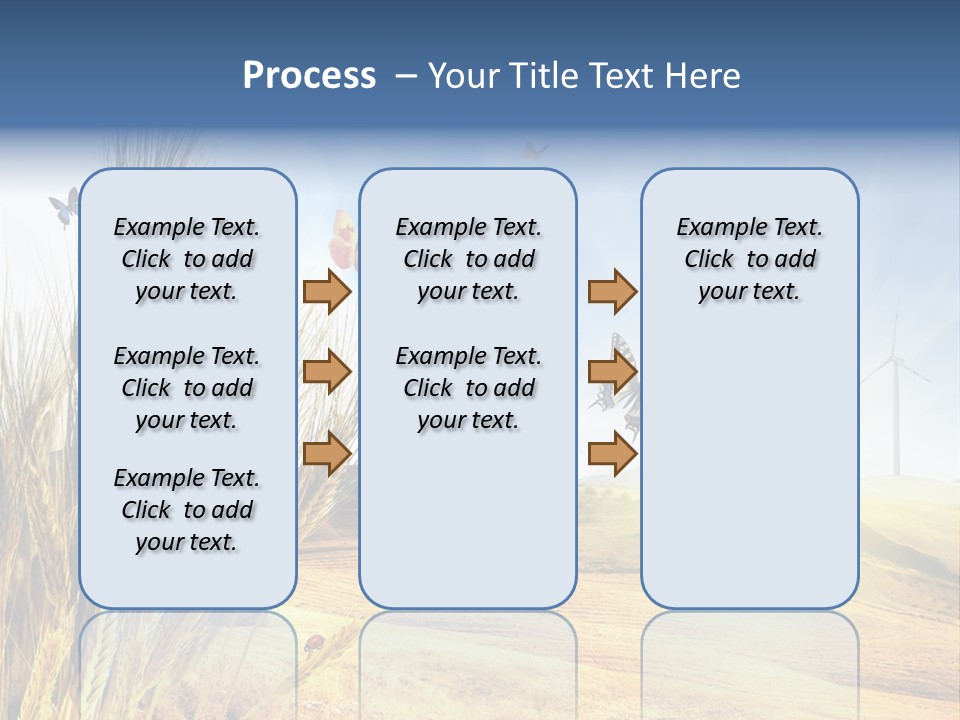 Growth Way Butterfly PowerPoint Template