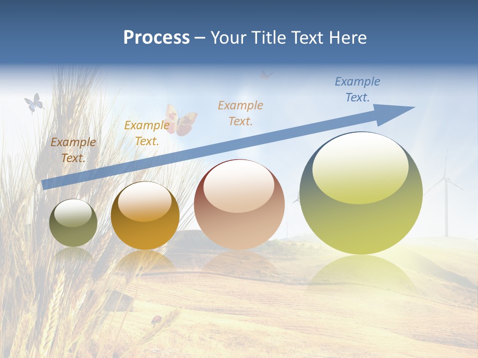 Growth Way Butterfly PowerPoint Template