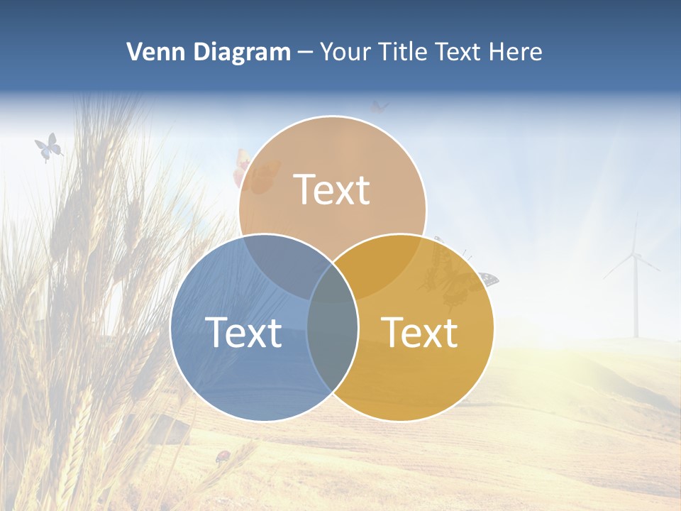 Growth Way Butterfly PowerPoint Template