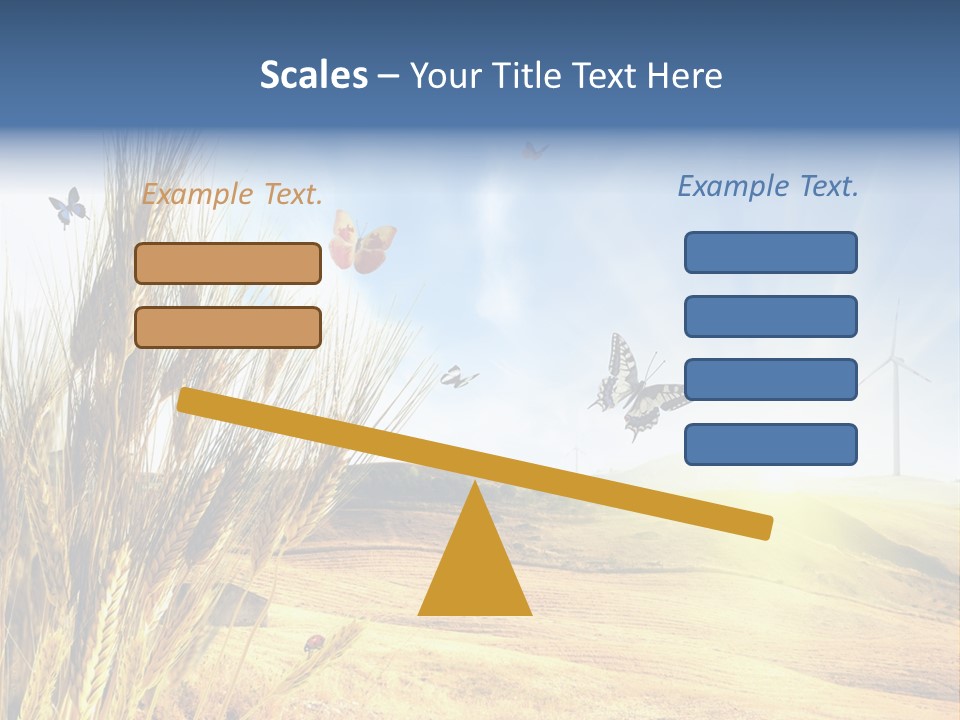 Growth Way Butterfly PowerPoint Template