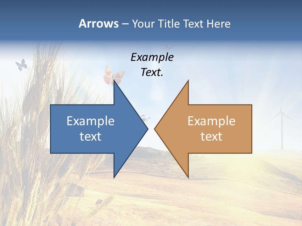 Growth Way Butterfly PowerPoint Template