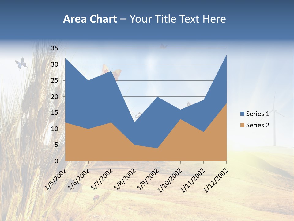 Growth Way Butterfly PowerPoint Template