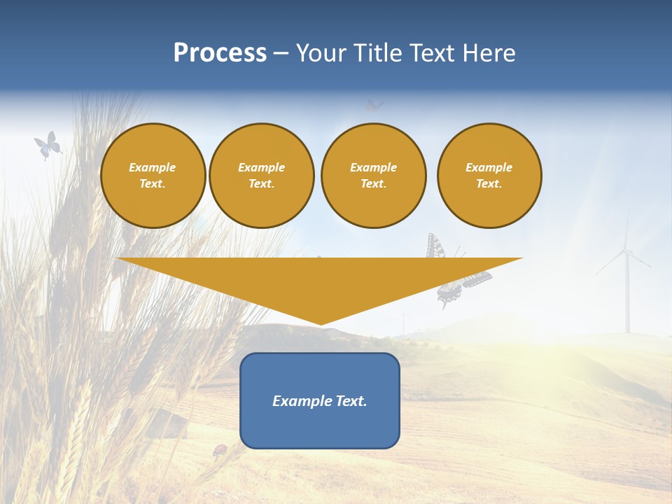 Growth Way Butterfly PowerPoint Template