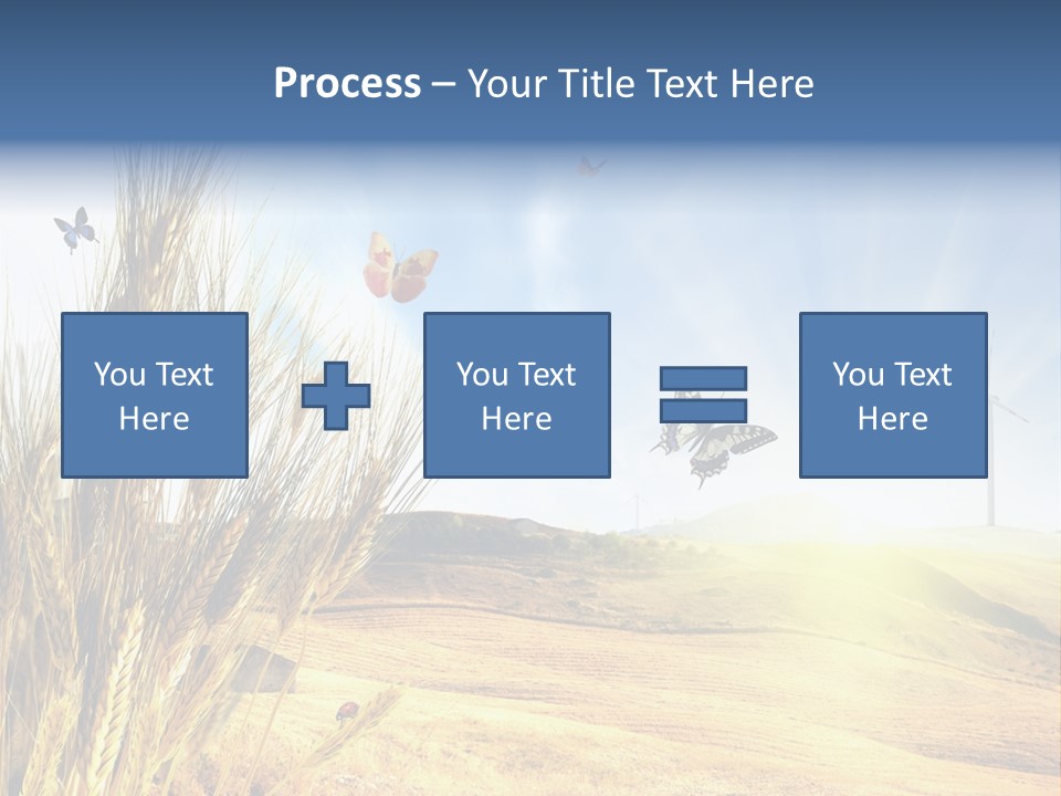 Growth Way Butterfly PowerPoint Template