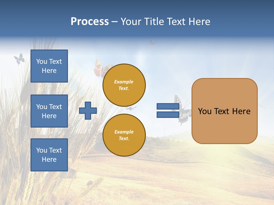 Growth Way Butterfly PowerPoint Template