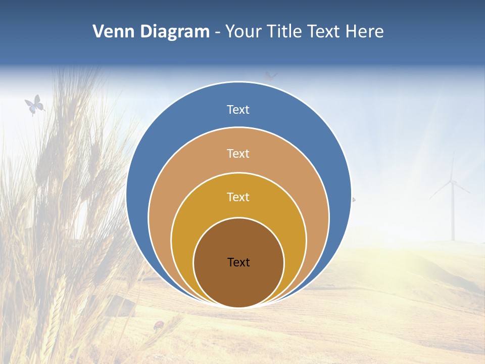 Growth Way Butterfly PowerPoint Template