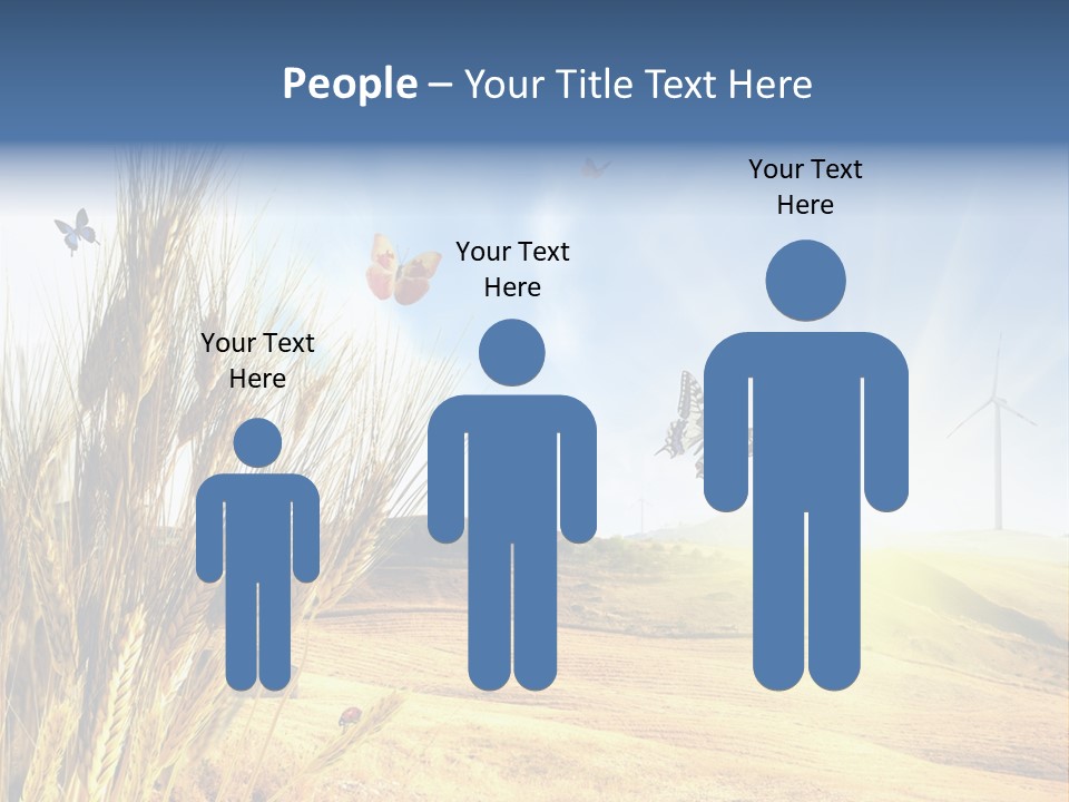 Growth Way Butterfly PowerPoint Template