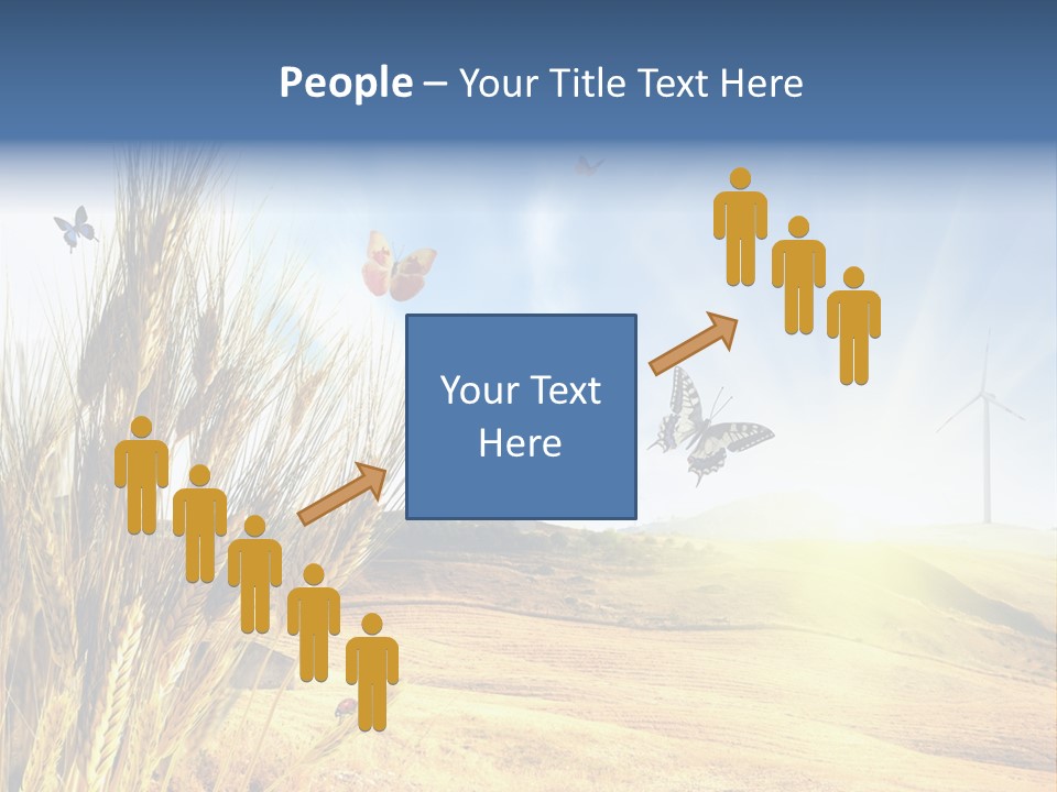 Growth Way Butterfly PowerPoint Template