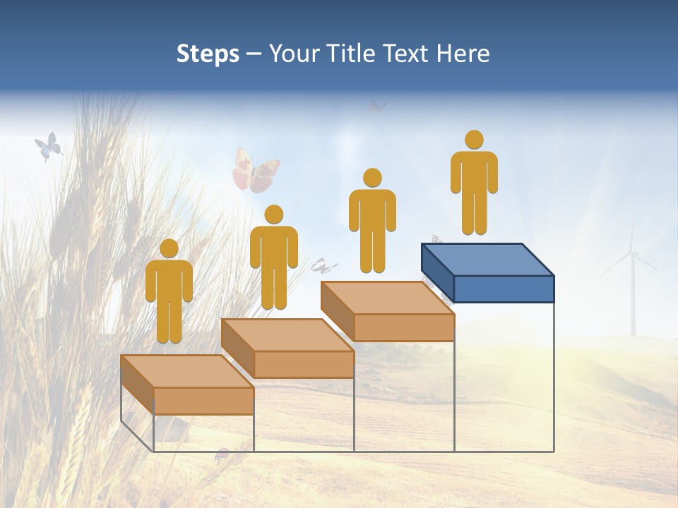 Growth Way Butterfly PowerPoint Template