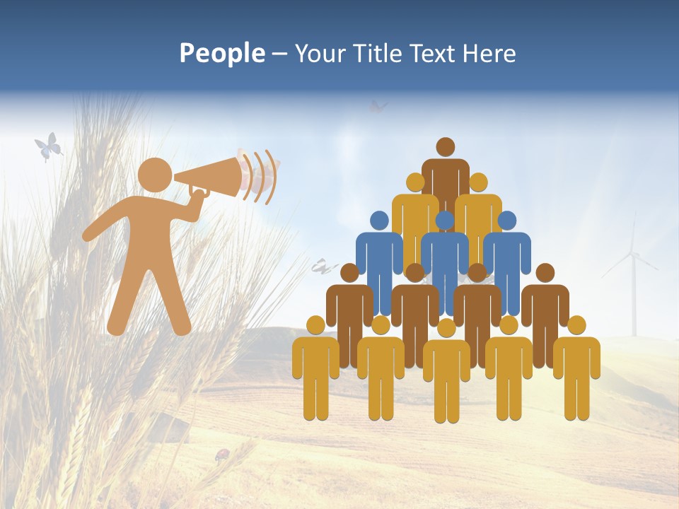 Growth Way Butterfly PowerPoint Template