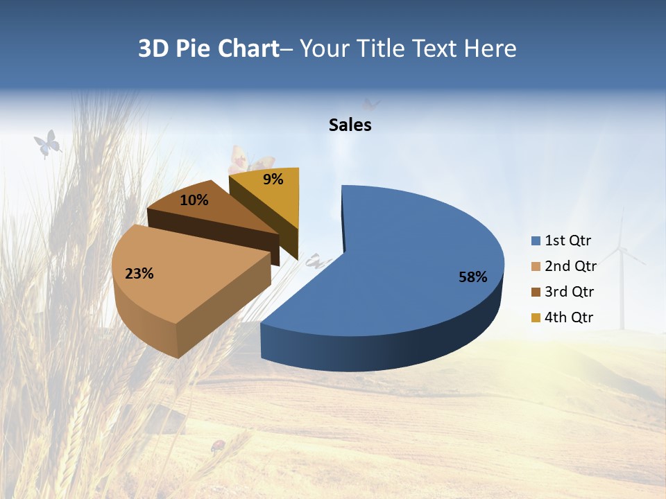 Growth Way Butterfly PowerPoint Template