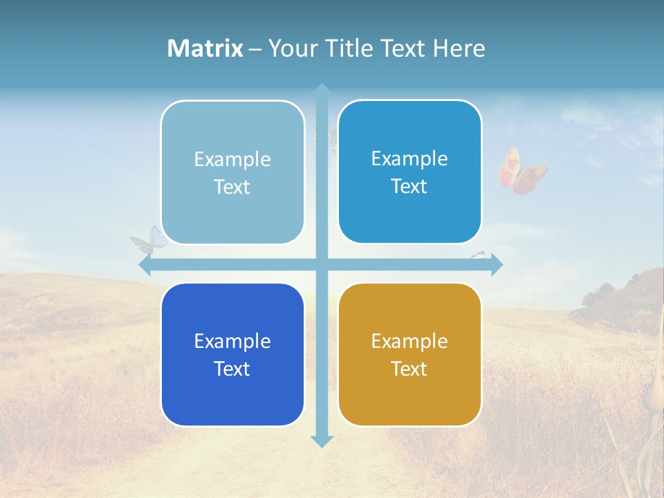 Seed Wheat Sundown PowerPoint Template