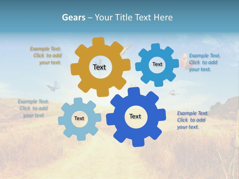 Seed Wheat Sundown PowerPoint Template