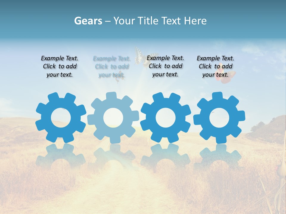 Seed Wheat Sundown PowerPoint Template