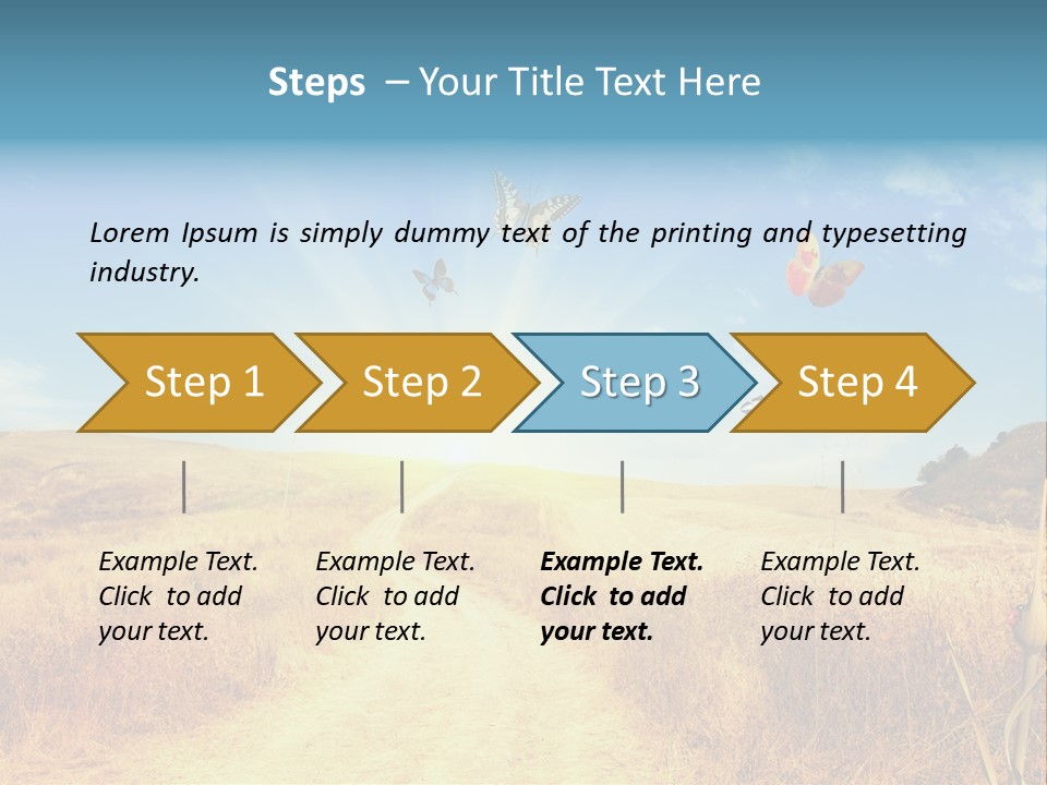 Seed Wheat Sundown PowerPoint Template