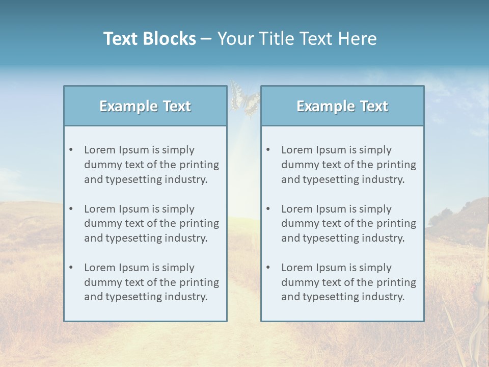 Seed Wheat Sundown PowerPoint Template