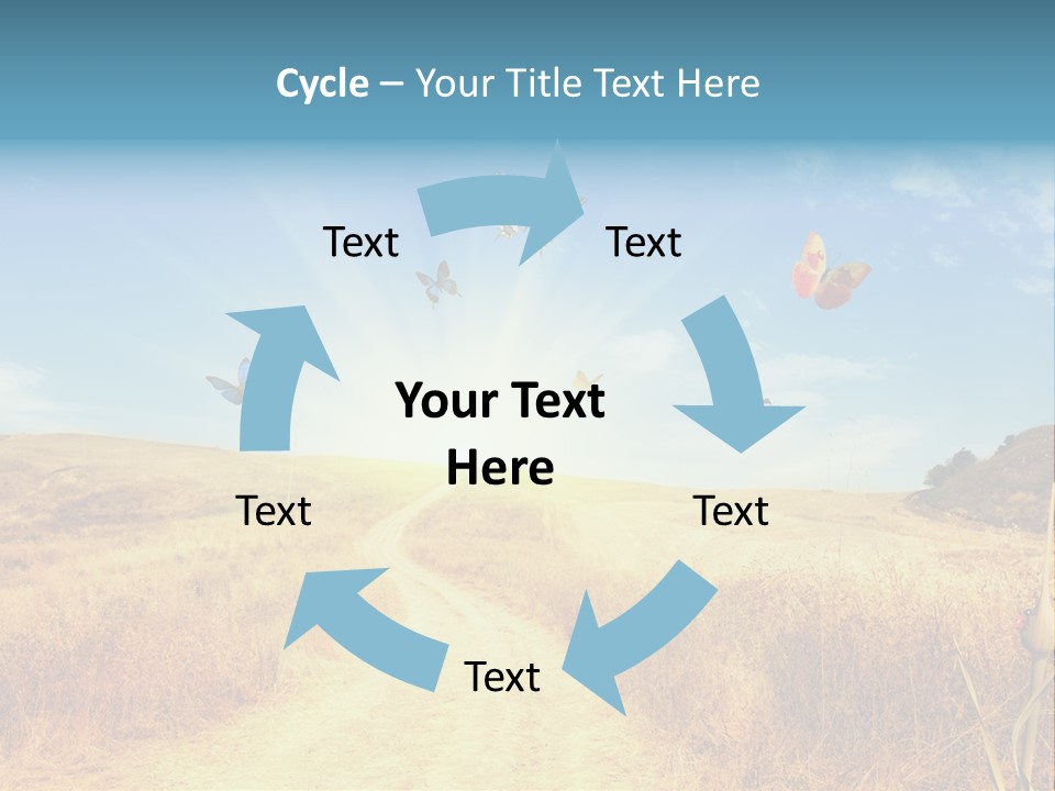 Seed Wheat Sundown PowerPoint Template