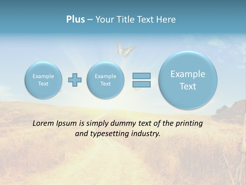 Seed Wheat Sundown PowerPoint Template