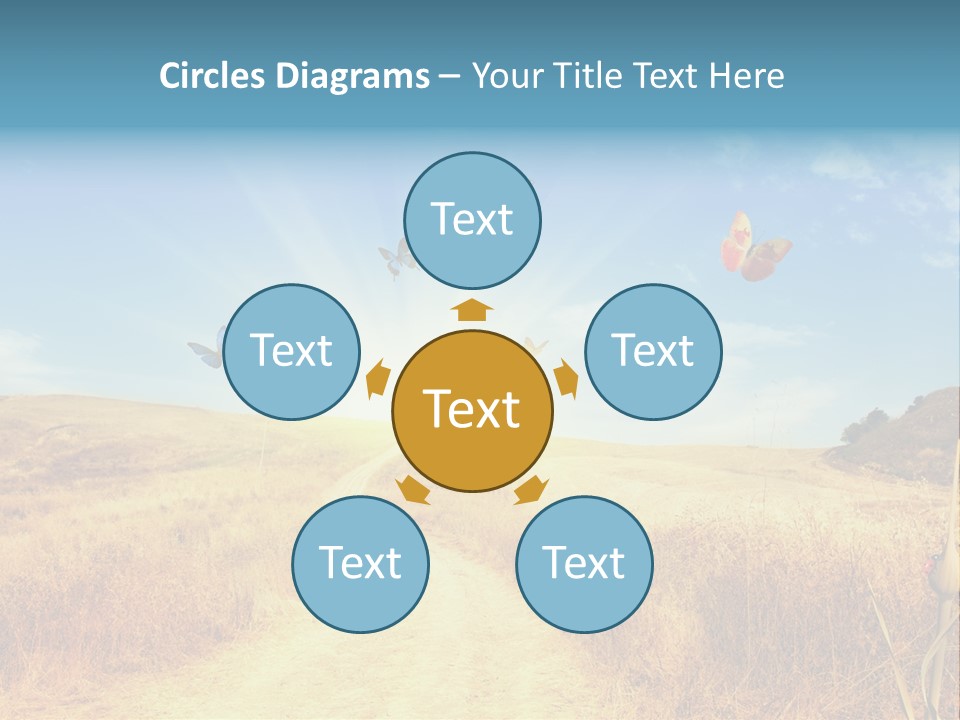 Seed Wheat Sundown PowerPoint Template