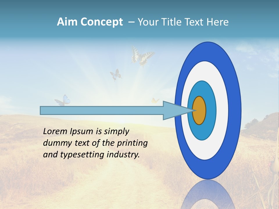 Seed Wheat Sundown PowerPoint Template