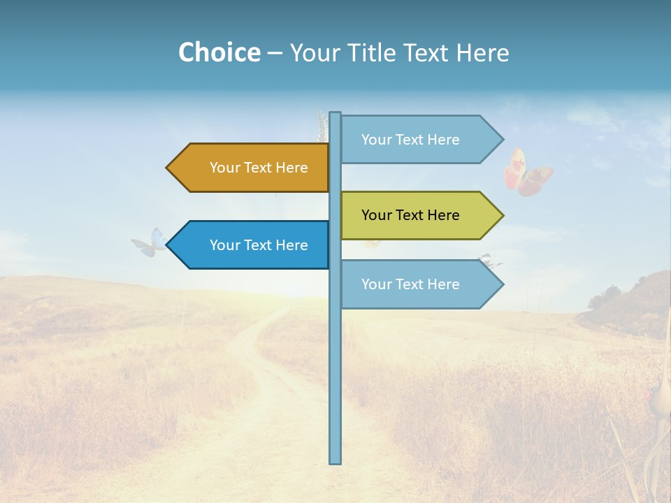 Seed Wheat Sundown PowerPoint Template