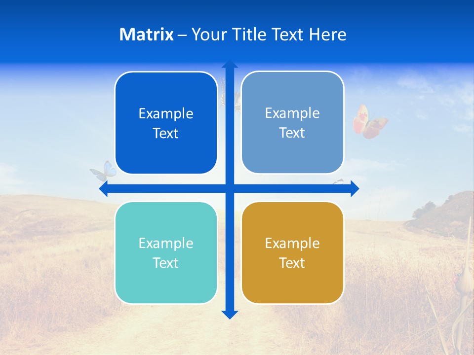 Sunset Farm Plant PowerPoint Template