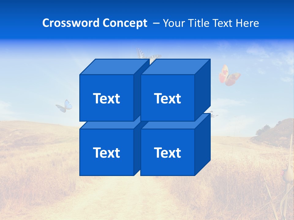 Sunset Farm Plant PowerPoint Template