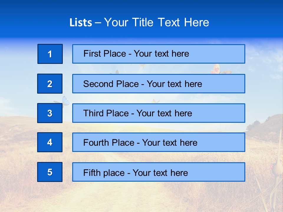 Sunset Farm Plant PowerPoint Template