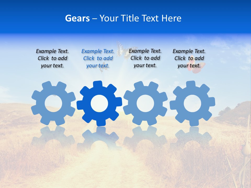 Sunset Farm Plant PowerPoint Template