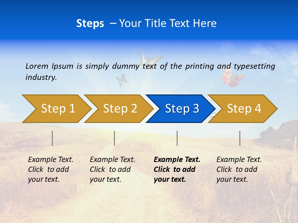 Sunset Farm Plant PowerPoint Template