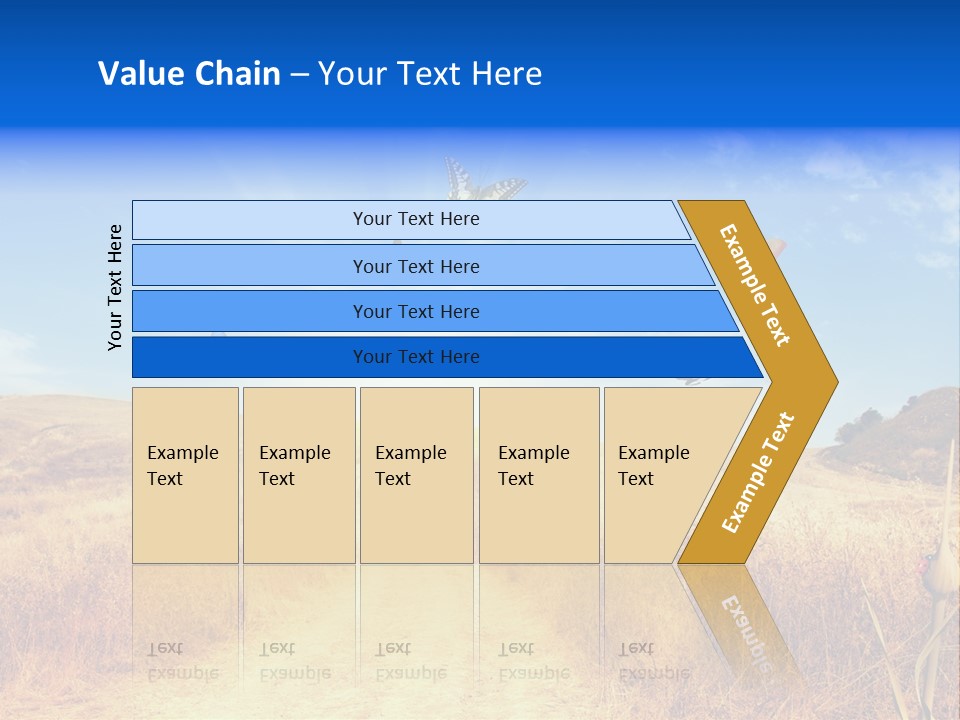 Sunset Farm Plant PowerPoint Template