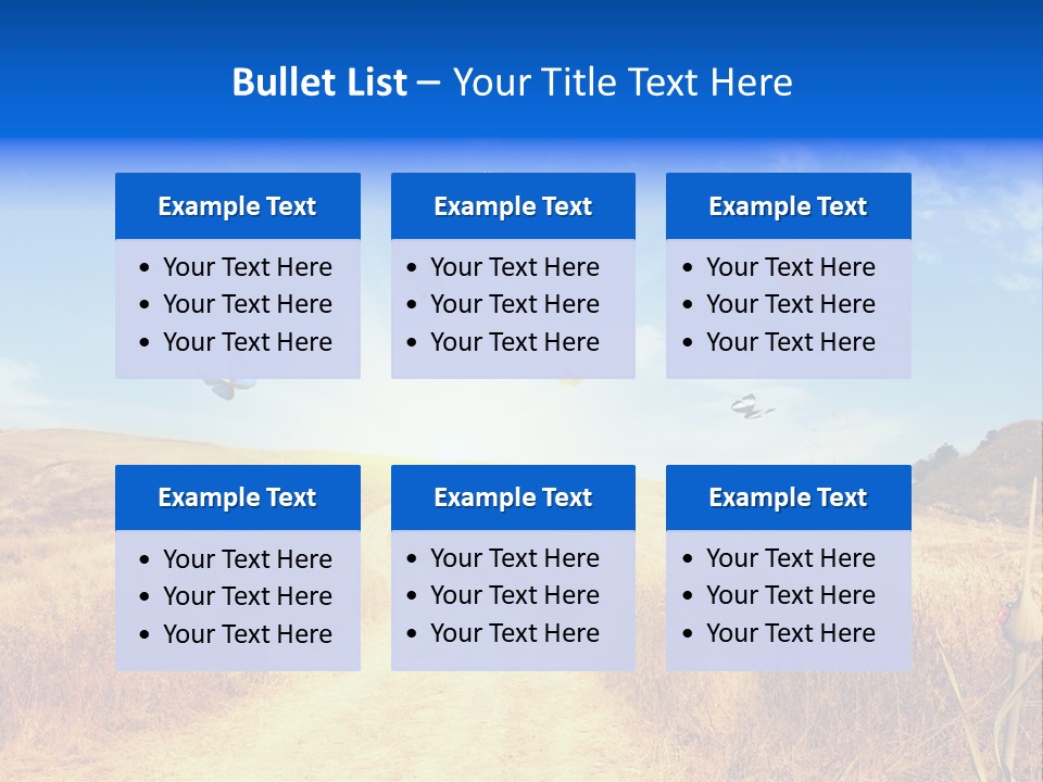 Sunset Farm Plant PowerPoint Template