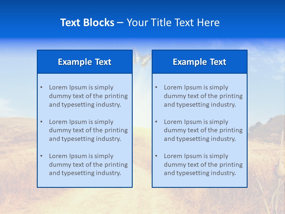 Sunset Farm Plant PowerPoint Template