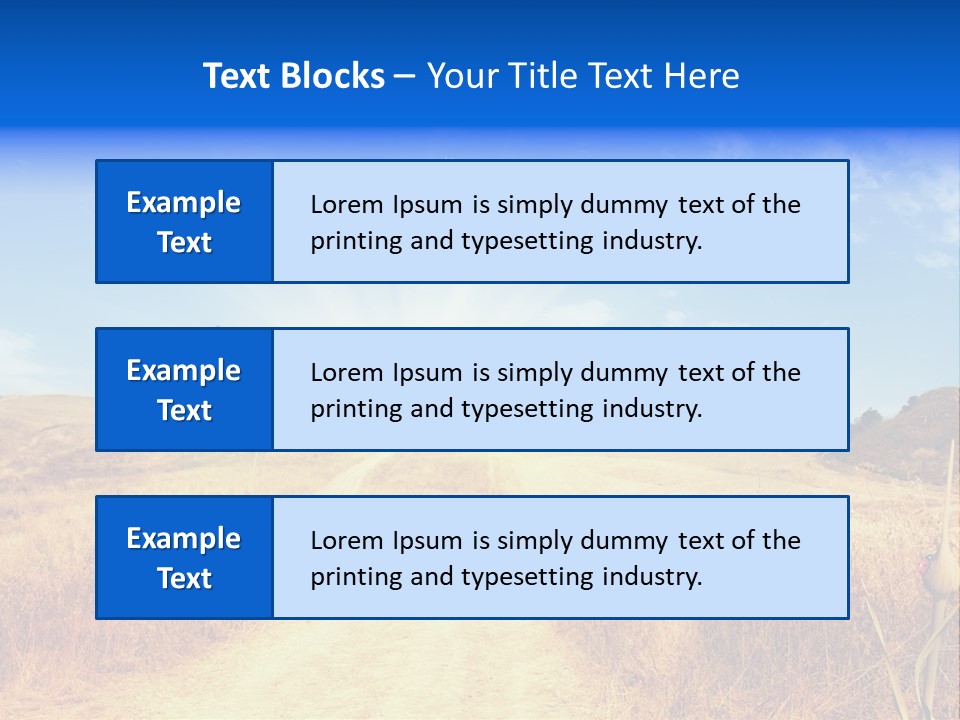 Sunset Farm Plant PowerPoint Template
