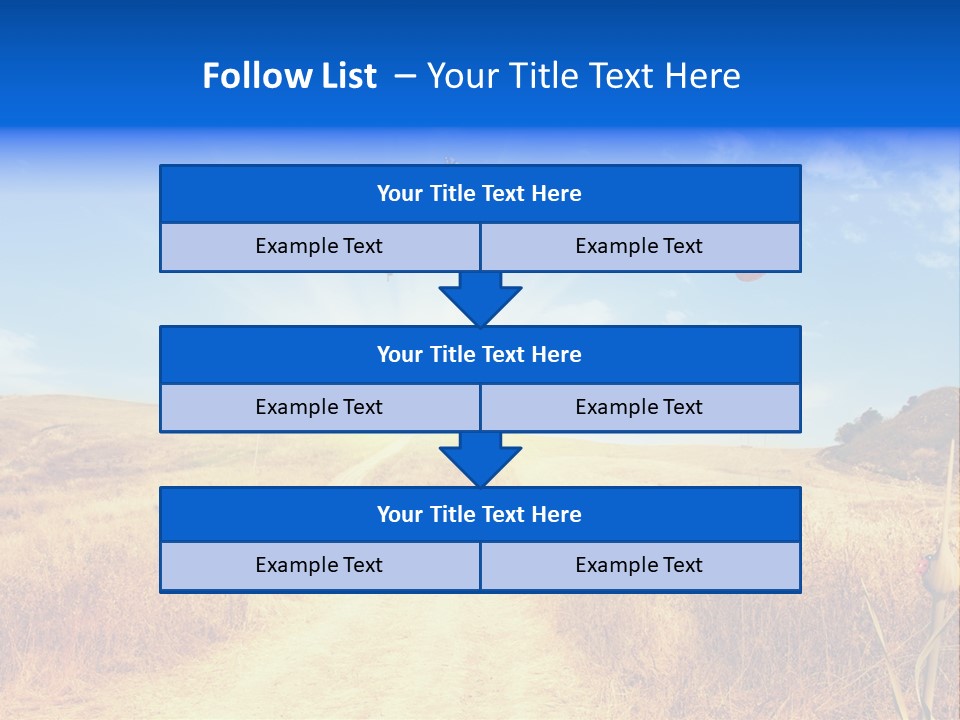 Sunset Farm Plant PowerPoint Template