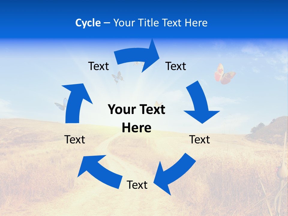 Sunset Farm Plant PowerPoint Template