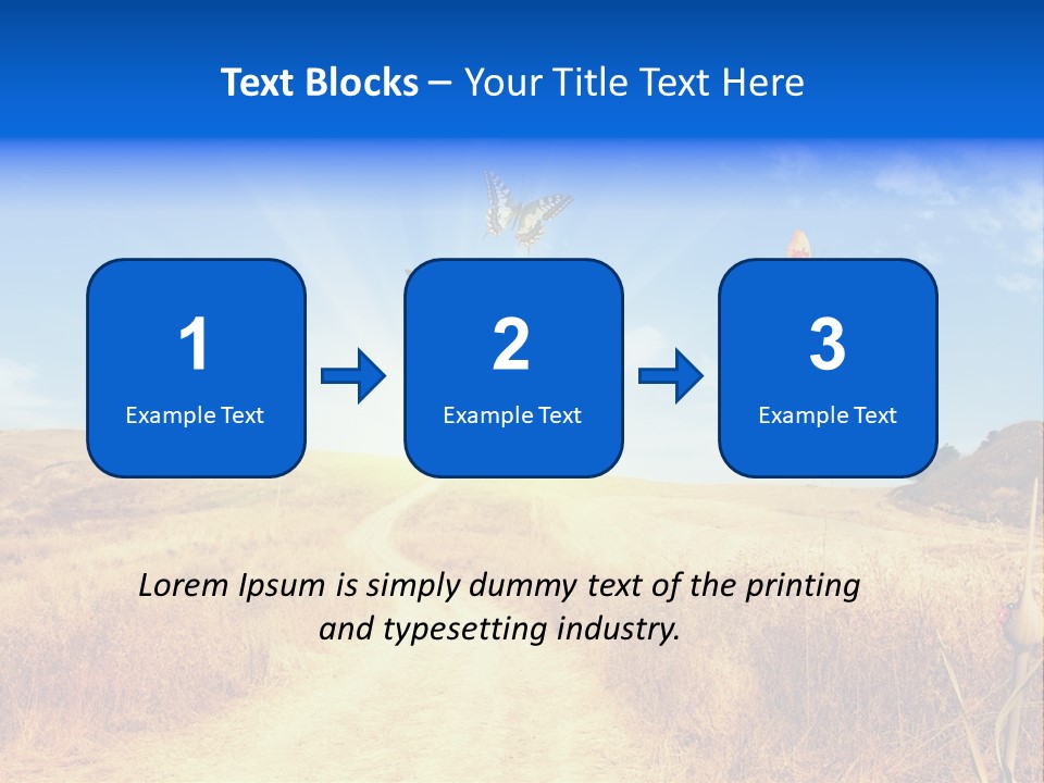 Sunset Farm Plant PowerPoint Template