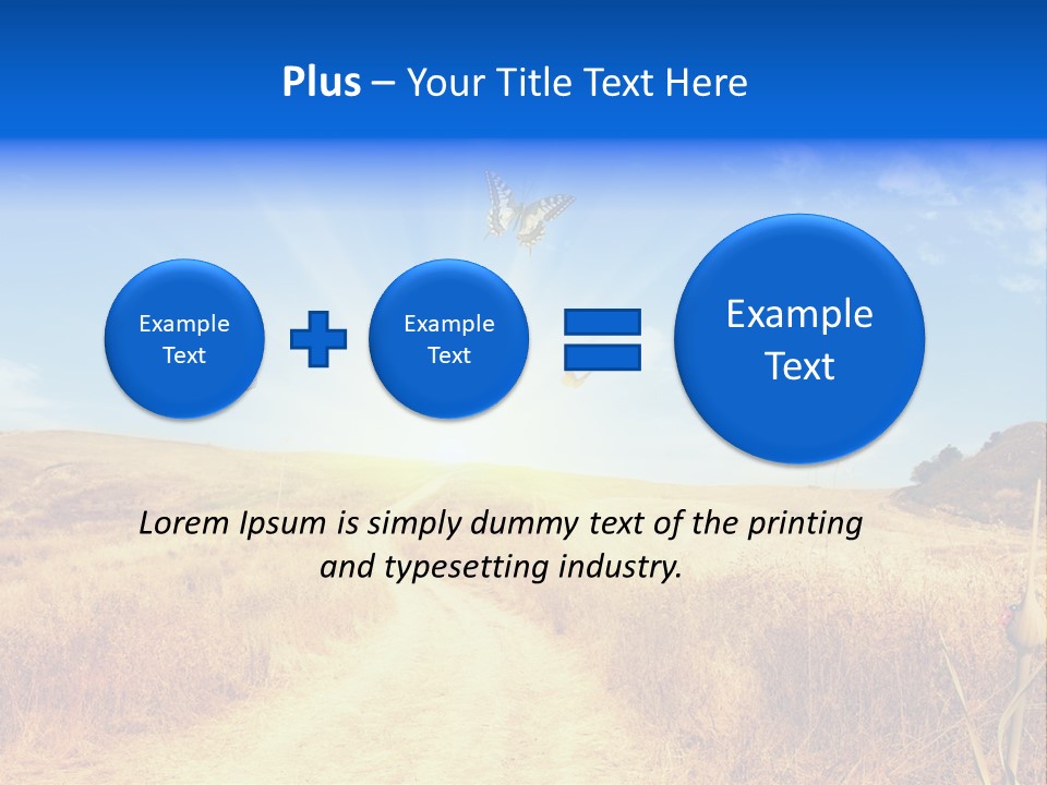 Sunset Farm Plant PowerPoint Template
